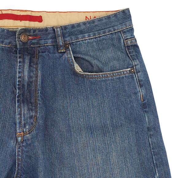 Nautica Jeans Mens 34x32 Blue Straight Leg Relax Fit Classic Denim Cotton - Picture 4 of 13